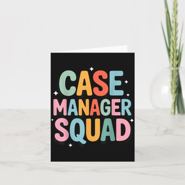 Cartão Case Manager Squad  (Frente)