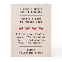 "Caso eu não diga o suficiente" Dia de os namorado