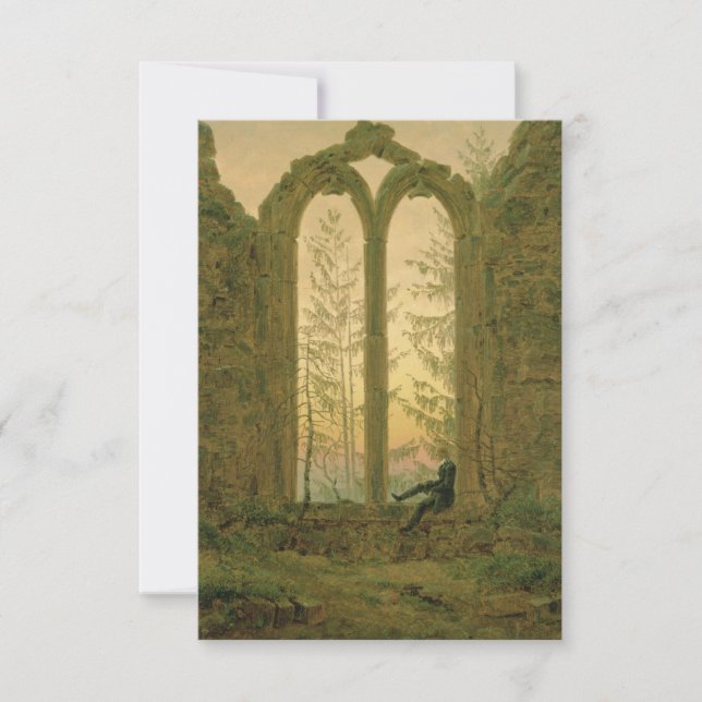 Cartão Caspar David Friedrich - O Sonhador (Frente)