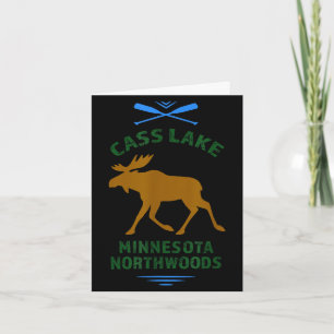 Cartão Cass lake minnesota norte woods pesca ao ar livre