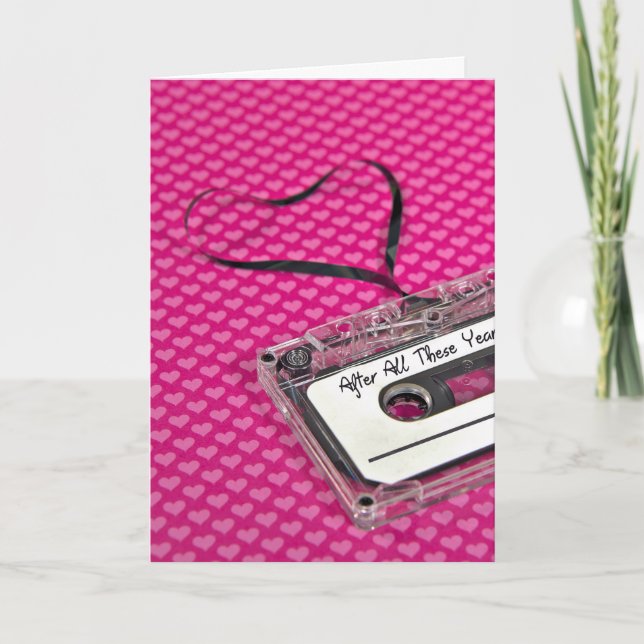 Cartão Cassette Tape for Anniversary (Frente)