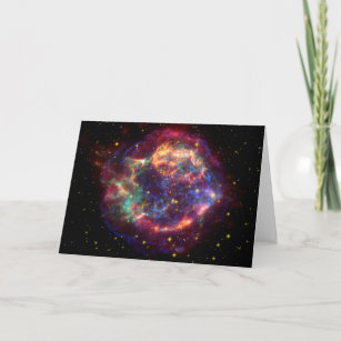 Cartão Cassiopeia Galaxy Supernova remnant