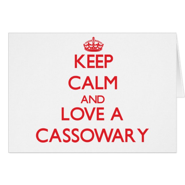 Cartão Cassowary (Frente Horizontal)