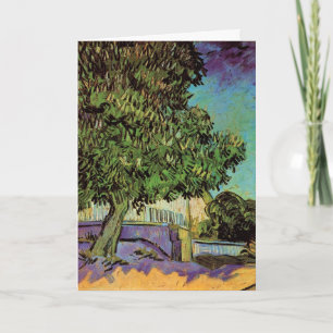 Cartão Castanheira em Flor por Vincent van Gogh