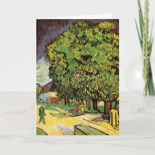 Cartão Castanheiras em Flor por Vincent van Gogh