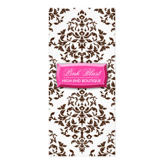 Cartão castanho chocolate da cremalheira do