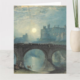 Cartão Castelo Alnwick de William Turner 