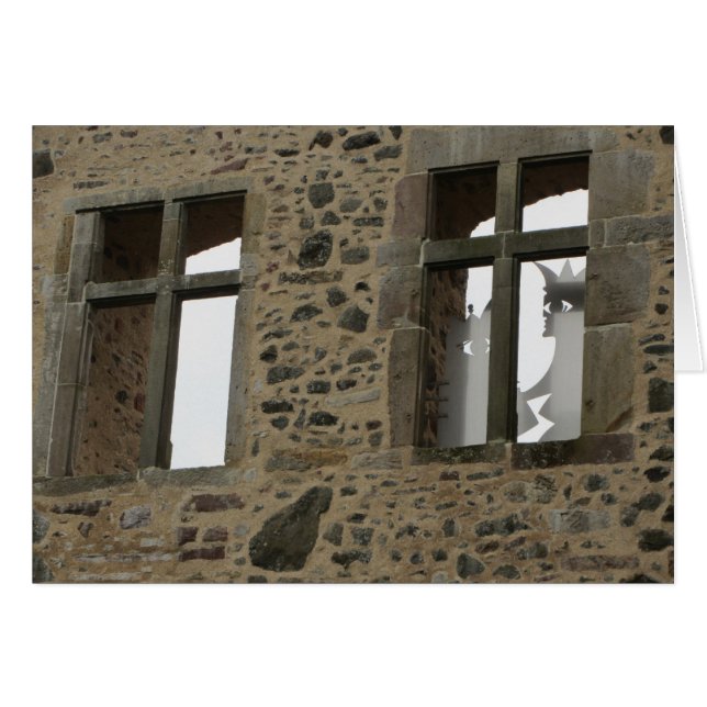 Cartão Castelo da Bela Adormecida - Sababurg Alemanha (Frente horizontal)