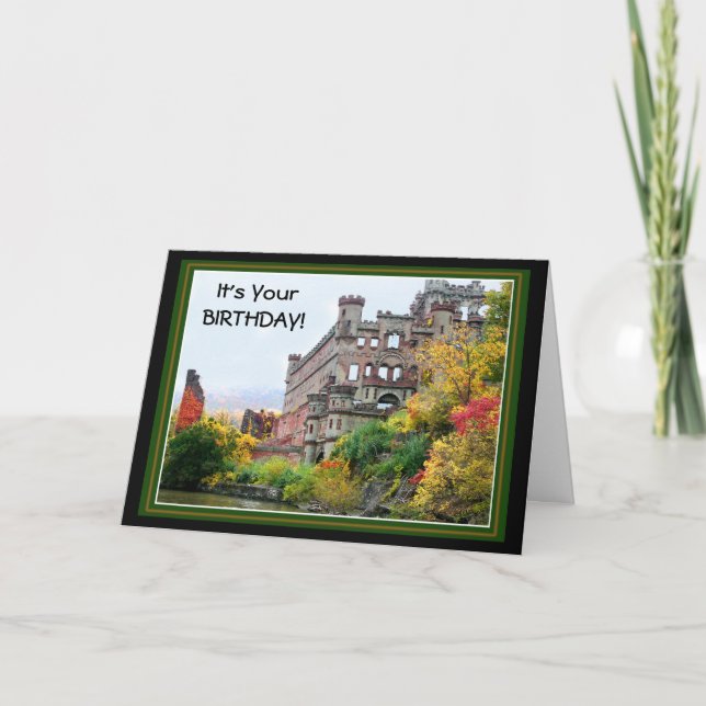 Cartão Castelo de Bannermans/ Fall aniversario (Frente)