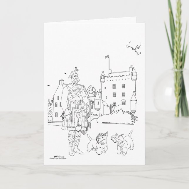 Cartão Castelo de Cawdor, Escócia (Frente)