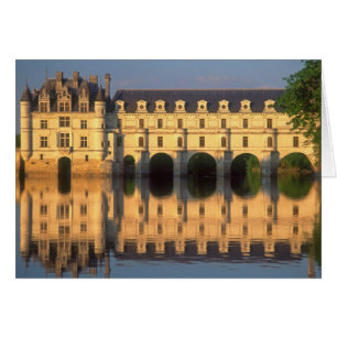 Cartão Castelo de Chenonceau, Rio Cher, Loir-et-Cher,