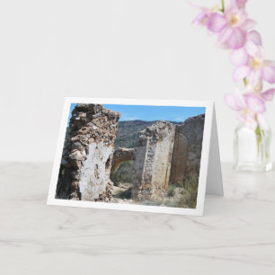 Cartão Castelo de Domeño, Valência, Espanha, espanhol