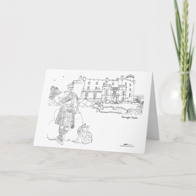 Cartão Castelo de Dunvegan, Escócia (Frente)