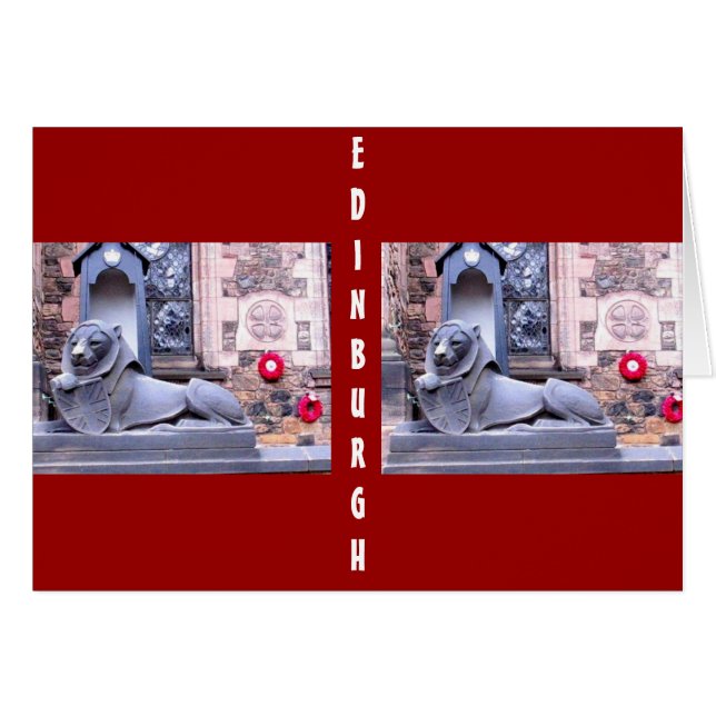 Cartão Castelo de Edimburgo (Frente Horizontal)