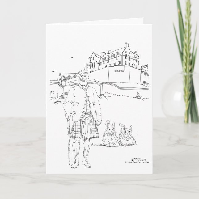 Cartão Castelo de Edimburgo, Escócia (Frente)