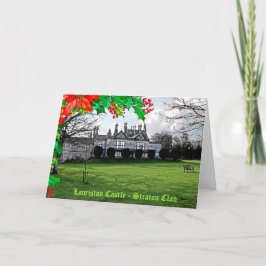 Cartão Castelo de Lauriston, da Escócia Straton Clan