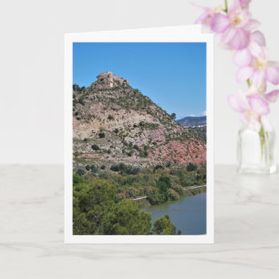 Cartão Castelo de Old Domeño, Valencia, Espanha