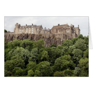 Cartão castelo estilizante verde