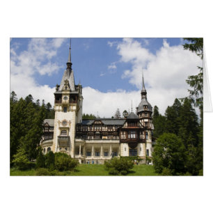 Cartão Castelo Peles do século XVIII, Sinaia, Romênia,