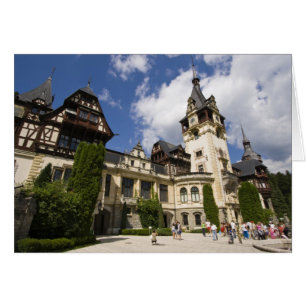 Cartão Castelo Peles do século XVIII, Sinaia, Romênia, 2
