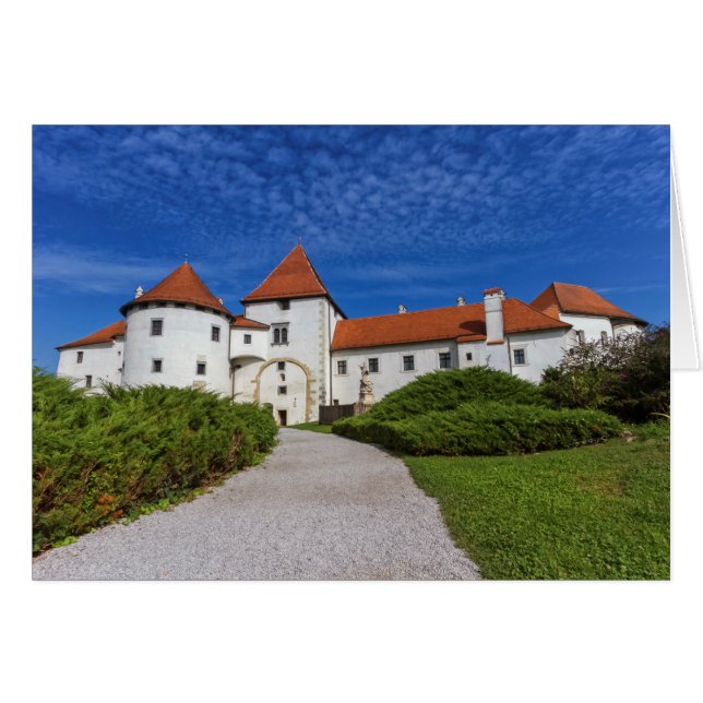 Cartão Castelo velho, Varazdin, Croatia (Frente Horizontal)