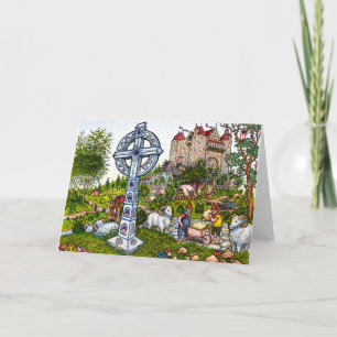 Cartão Castle Cross Greeting Card