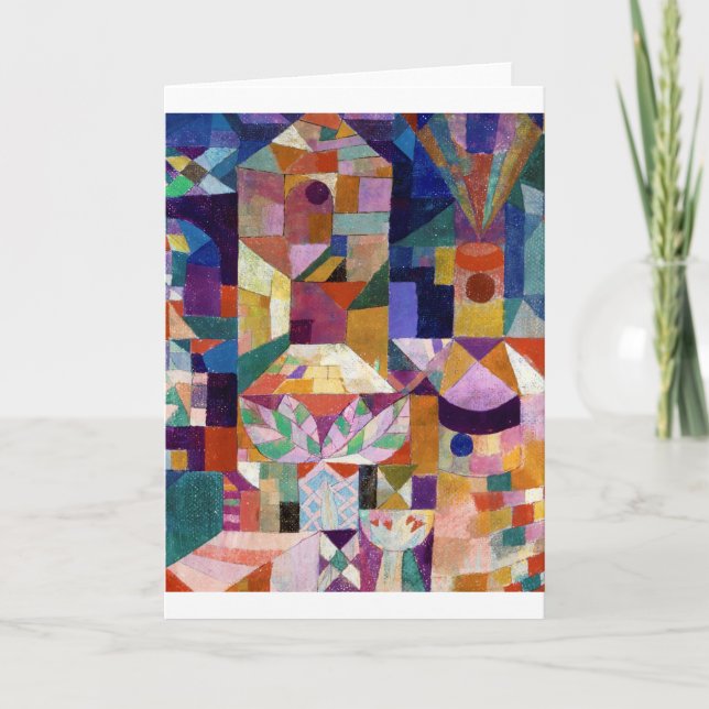 Cartão Castle Garden, Paul Klee (Frente)