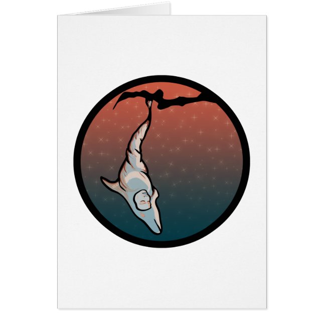 Cartão casulo de golfinho (Frente)