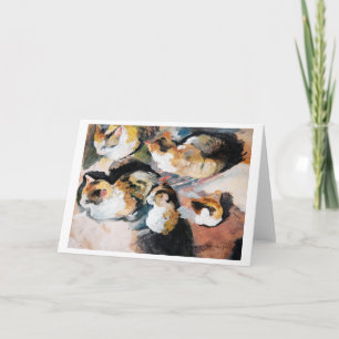 Cartão Cat, August Macke