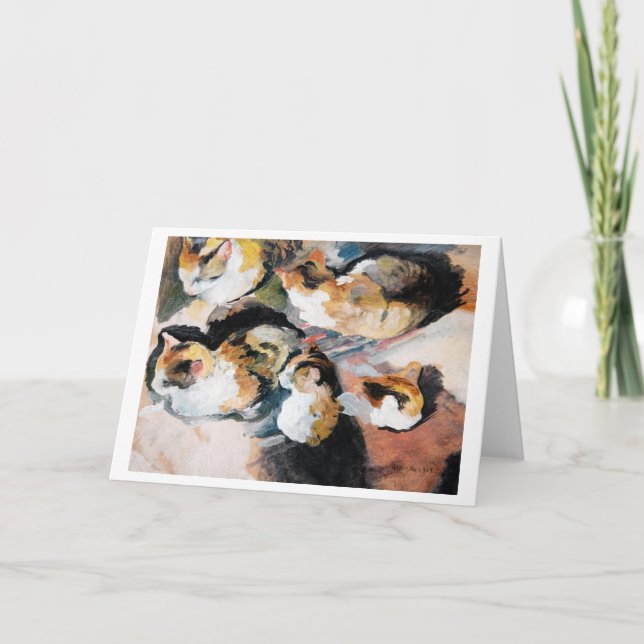 Cartão Cat, August Macke (Frente)