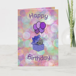 Cartão cat birthday card