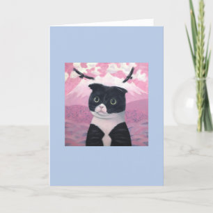 Cartão Cat Dora-chan blue #3