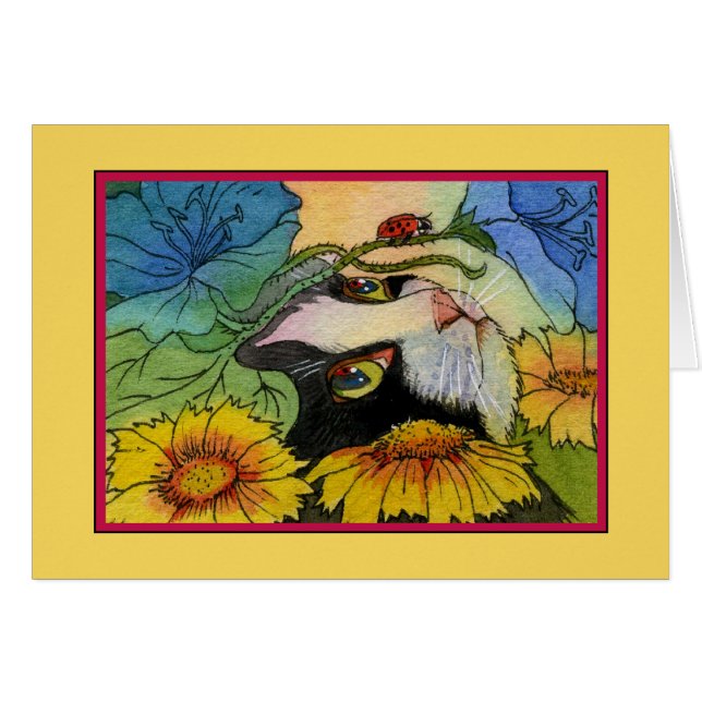 Cartão CAT e joaninha (Frente horizontal)