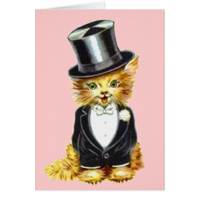 Cartão Cat Groom (Frente)