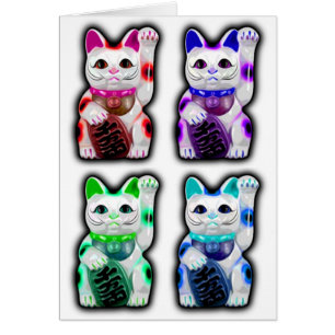 Cartão CAT JAPONÊS do dinheiro de Maneki Neko