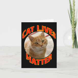 Cartão Cat Lives Sticker1