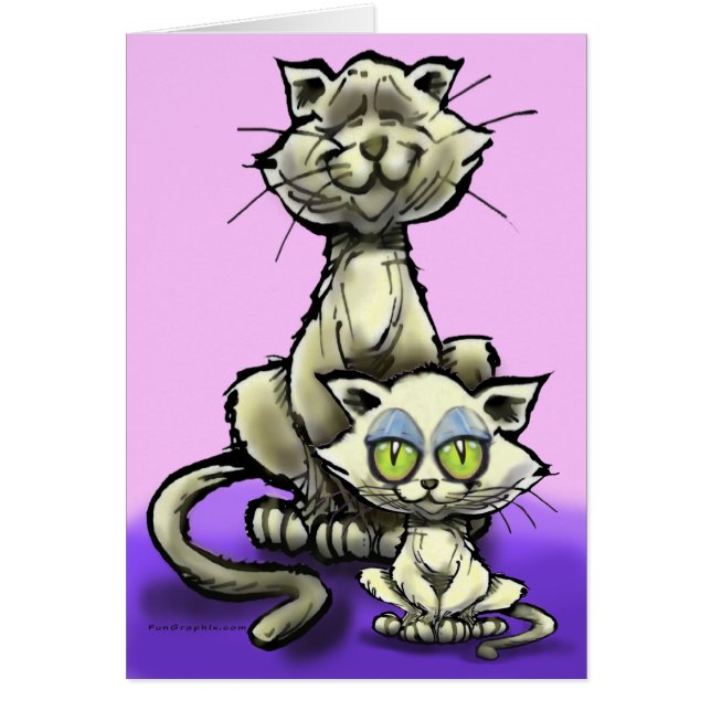 Cartão Cat n Kitten (Frente)