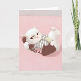 Cartão Cat no telefone