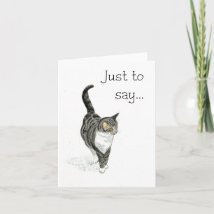 Cartão Cat Notecard - Só para dizer...