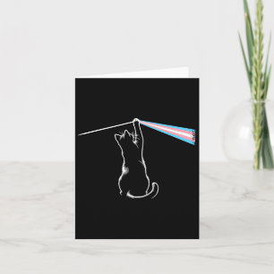Cartão Cat Rock Music Trans Pride Lgbt Transgender Cat Lo