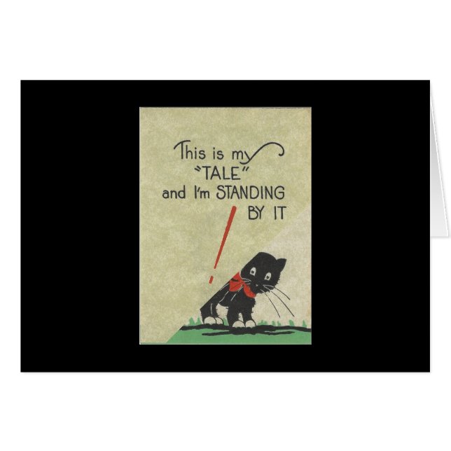 Cartão Cat "Tale" (Frente Horizontal)