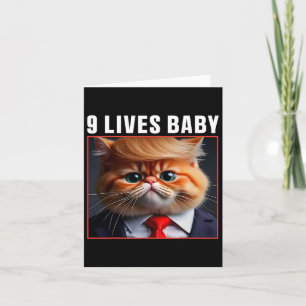 Cartão Cat Trump 9 Vive Bebê Engraçado Votar Para Trump C