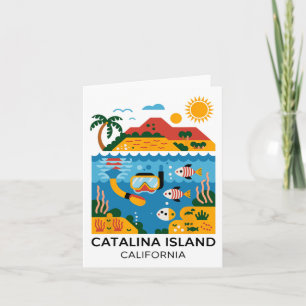Cartão Catalina Island California Hiking