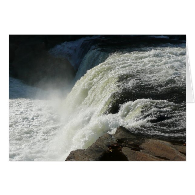 Cartão Cataratas de Ohiopyle na Pensilvânia (Frente Horizontal)
