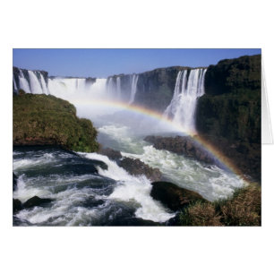 Cartão Cataratas do Iguaçu, Estado do Paraná, Brasil. Vis