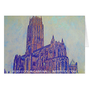 Cartão Catedral anglicana Liverpool por Colin Carr-Nall