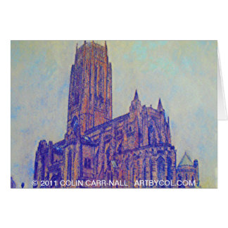 Cartão Catedral anglicana Liverpool por Colin Carr-Nall
