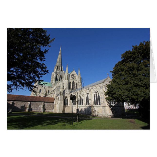 Cartão catedral de Chichester (Frente Horizontal)