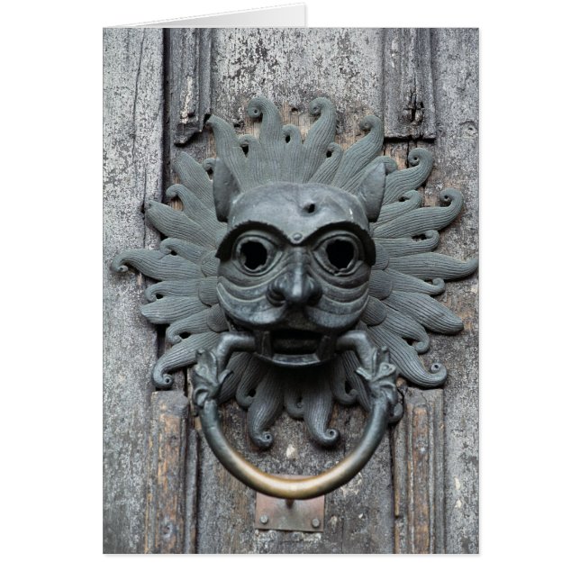 Cartão Catedral de Durham - Santuário Knocker (Frente)