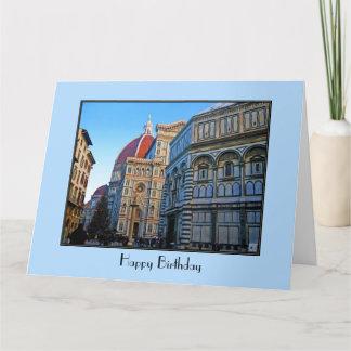 Cartão Catedral de Florence Duomo com citação de amor